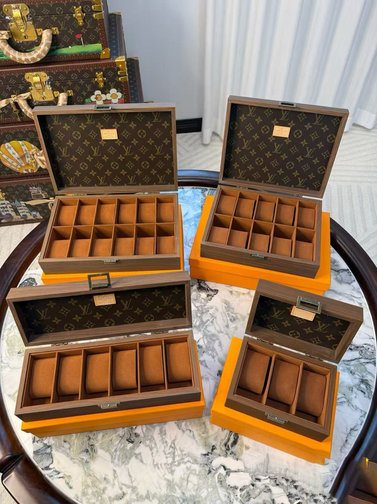 CUSTOM LV WATCH BOX (WOOD)