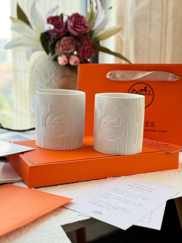 HERMES SCENTED CANDLES SET 2.0