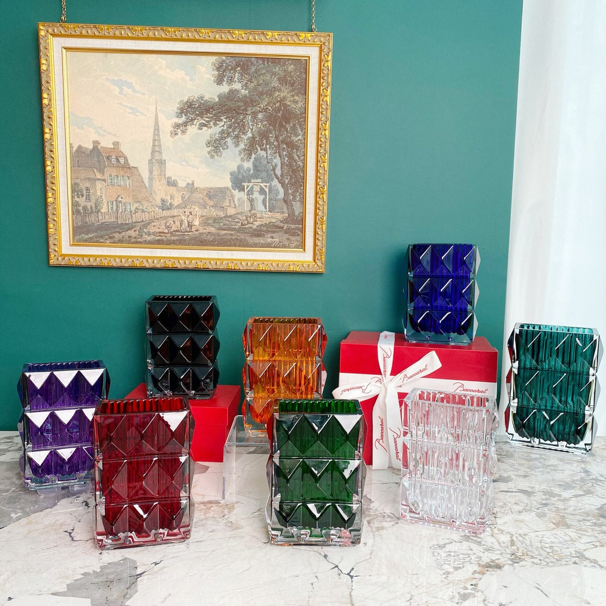BACCARAT LOUXOR RECTANGLE FLOWER VASE
