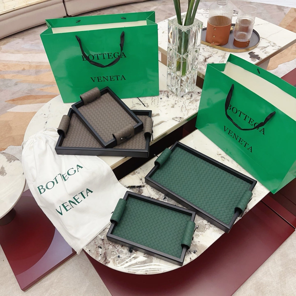 BOTTEGA SERVING TRAY SET