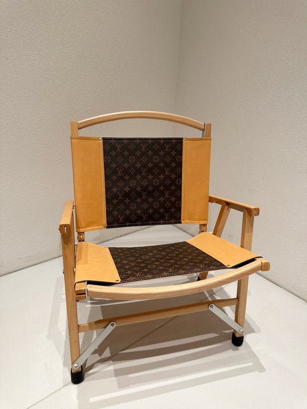 CUSTOM LV FOLDING CHAIR (TWO TONE)