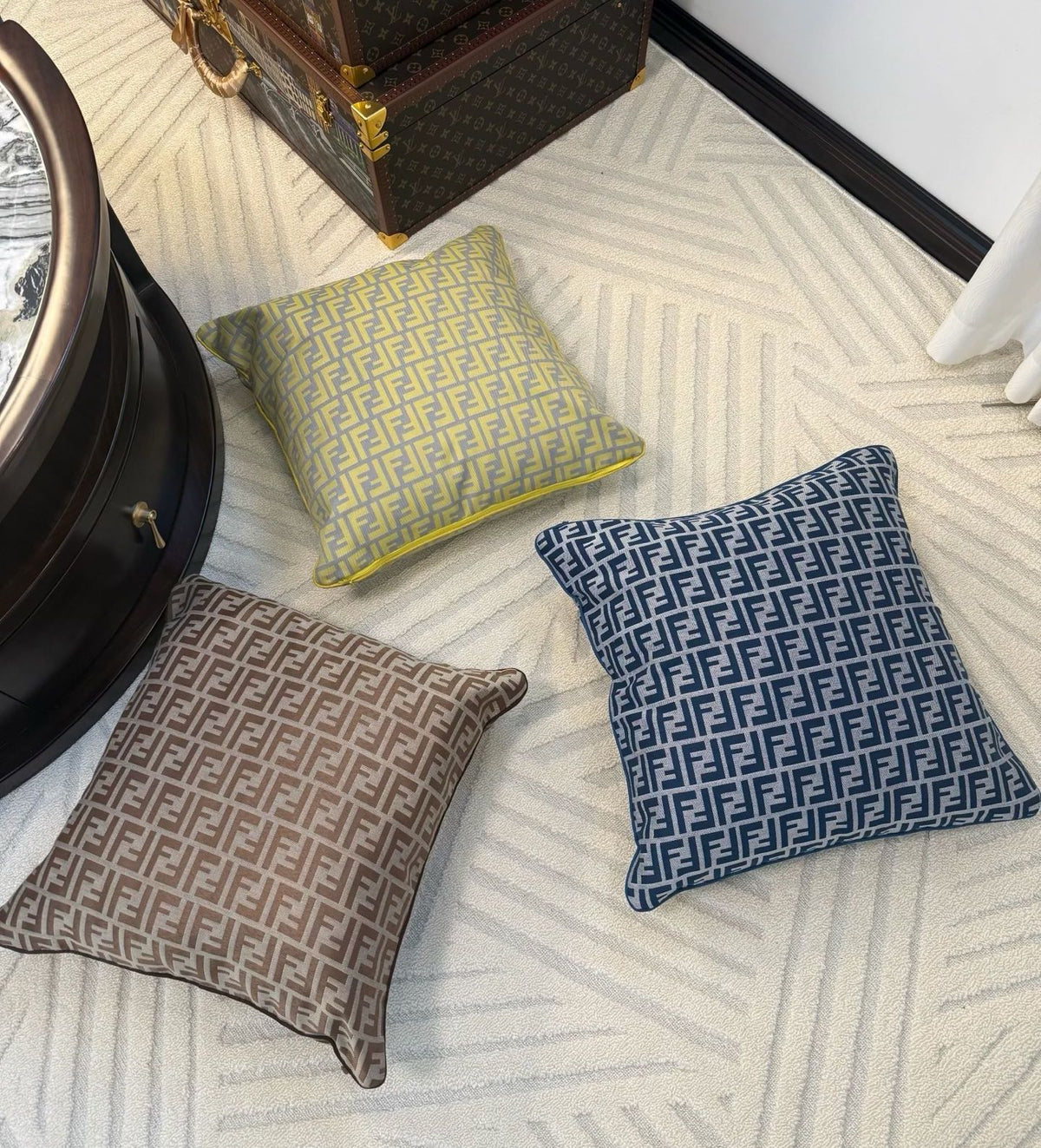 FENDI MONOGRAM THROW PILLOW