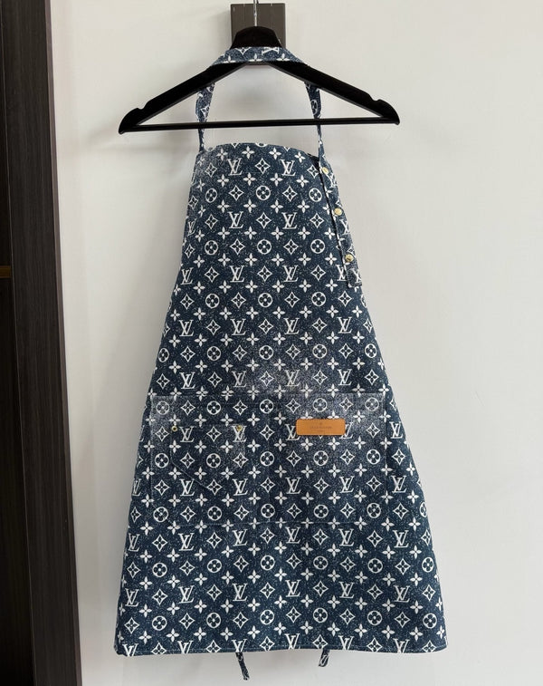 CUSTOM LV DENIM APRON