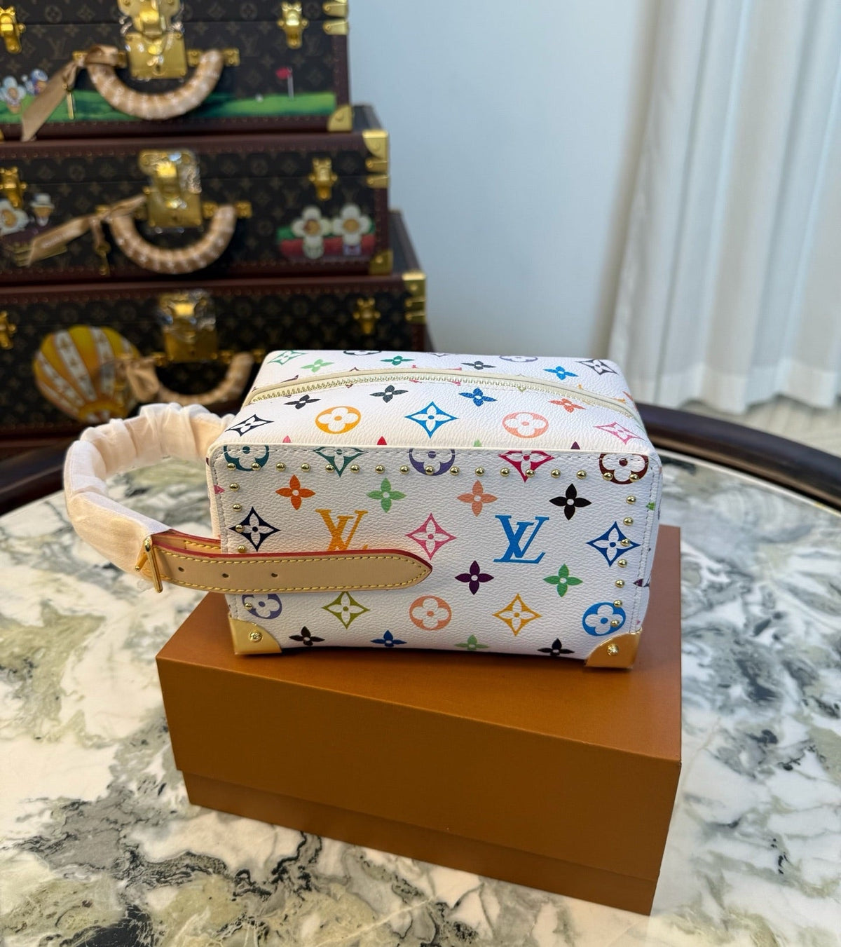 CUSTOM LV VANITY CASE (MURAKAMI)