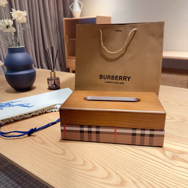 BURBERRY TISSUE BOX COVER