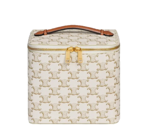 CELINE MAKE UP VANITY BAG (WHITE)