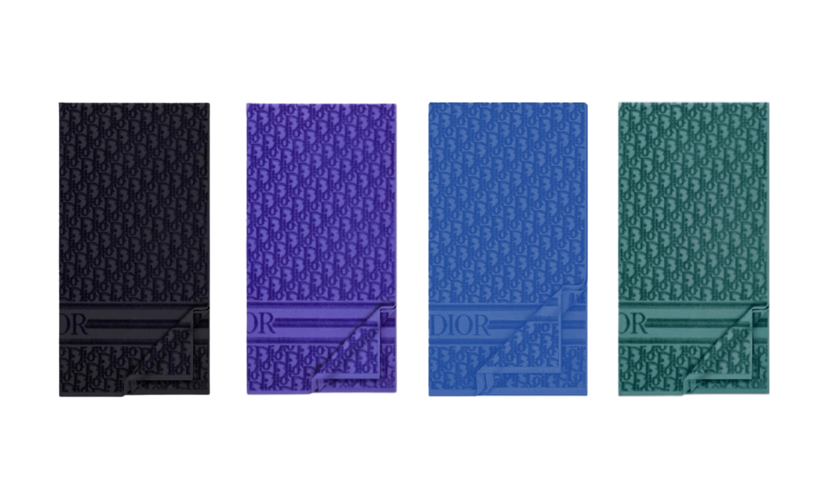 CHRISTIAN OBLIQUE BATH & FACE TOWEL SET