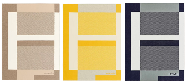 HERMES WOOL RIVIERA THROW BLANKET