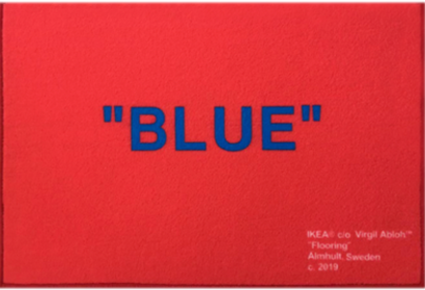 IKEA x VIRGIL ABLOH "BLUE" RUG - THE PENTHOUSE THEORY IKEA