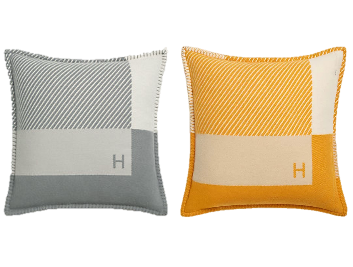 HERMES WOOL RIVIERA THROW PILLOW 2.0