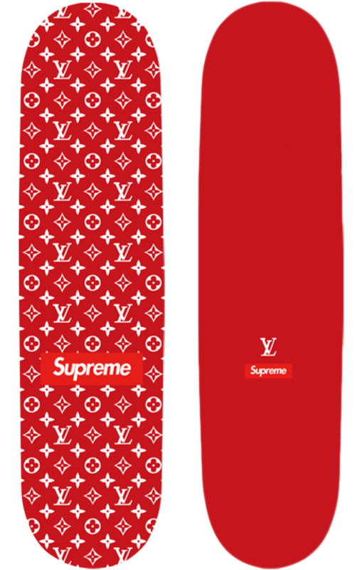 SUPREME x LV MONOGRAM SKATEBOARD DECK - THE PENTHOUSE THEORY SUPREME